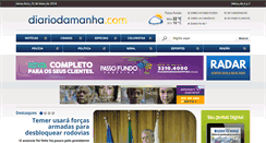 Desktop Screenshot of diariodamanha.net