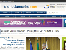 Tablet Screenshot of diariodamanha.net