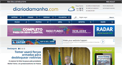 Desktop Screenshot of diariodamanha.com