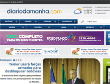 Tablet Screenshot of diariodamanha.com